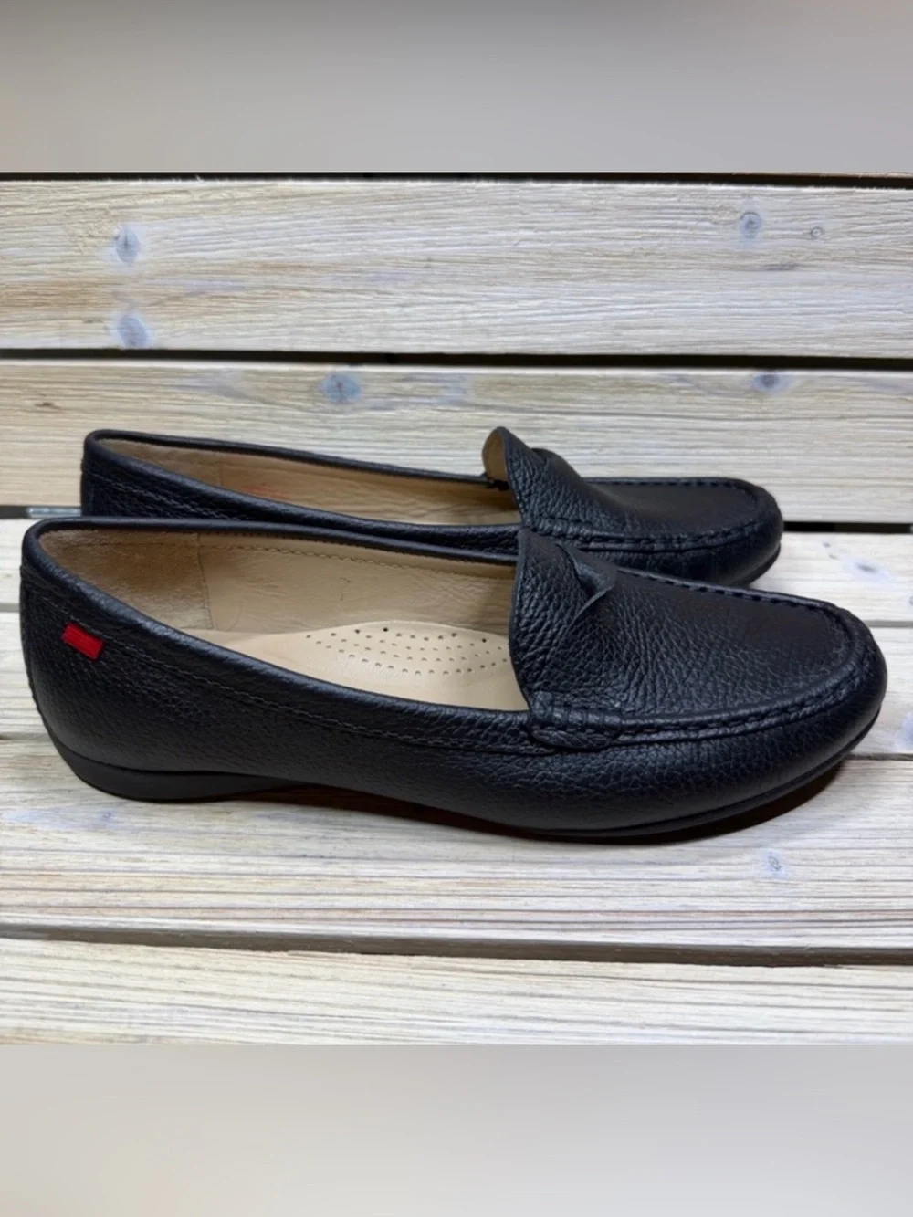 Marc Joseph New York Clermont Street Women’s Size 9 1/2 Pebbled Leather Loafers
